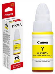 Canon GI-490 Γνήσιο Μελάνι Εκτυπωτή InkJet Κίτρινο (0666C001)