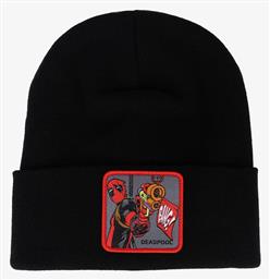 Capslab Beanie Unisex Σκούφος Πλεκτός σε Μαύρο χρώμα
