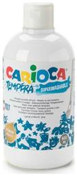 Carioca Tempera Τέμπερα Ζωγραφικής Λευκή σε Μπουκάλι 500ml