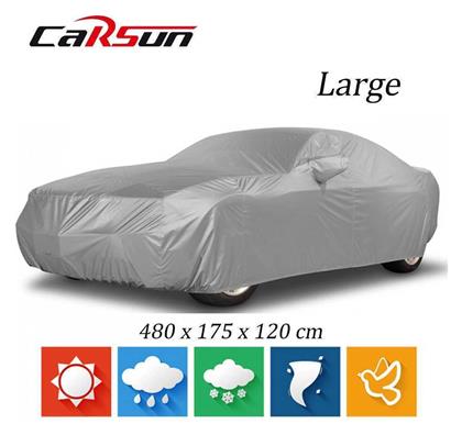 Carsun Κουκούλα 480x175x120cm Αδιάβροχη Large για Sedan που Στερεώνεται με Λάστιχο