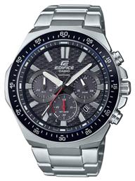 Casio Edifice Premium Ρολόι Χρονογράφος Solar με Ασημί Μεταλλικό Μπρασελέ