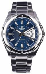 Casio Edifice Ρολόι Μπαταρίας με Ασημί Μεταλλικό Μπρασελέ από το Eleftheriou Online