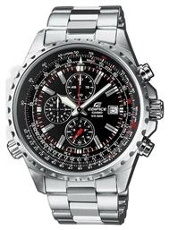 Casio Edifice Ρολόι Χρονογράφος Μπαταρίας με Ασημί Μεταλλικό Μπρασελέ από το Kiriakos Gofas