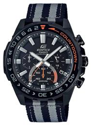 Casio Edifice Ρολόι Χρονογράφος Solar με Υφασμάτινο Λουράκι