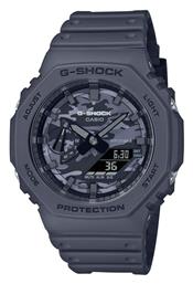 Casio G-Shock Αναλογικό/Ψηφιακό Ρολόι Χρονογράφος Μπαταρίας με Γκρι Καουτσούκ Λουράκι από το Eleftheriou Online