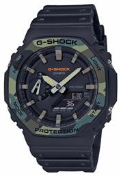 Casio G-Shock Αναλογικό/Ψηφιακό Ρολόι Χρονογράφος Μπαταρίας με Μαύρο Καουτσούκ Λουράκι από το Modivo