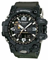 Casio G-Shock Master of G-Land Mudmaster Ρολόι Χρονογράφος Solar με Πράσινο Καουτσούκ Λουράκι