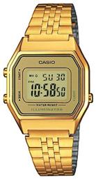 Casio Ψηφιακό Ρολόι με Χρυσό Μεταλλικό Μπρασελέ από το Kiriakos Gofas