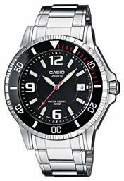 Casio Ρολόι Μπαταρίας με Ασημί Μεταλλικό Μπρασελέ