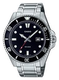 Casio Ρολόι Μπαταρίας με Ασημί Μεταλλικό Μπρασελέ