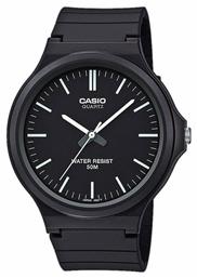 Casio Ρολόι Μπαταρίας με Μαύρο Καουτσούκ Λουράκι από το Kiriakos Gofas