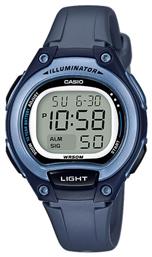 Casio Standard Ψηφιακό Ρολόι Χρονογράφος με Navy Μπλε Καουτσούκ Λουράκι