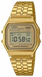 Casio Vintage Iconic Ψηφιακό Ρολόι Μπαταρίας με Χρυσό Μεταλλικό Μπρασελέ από το Kiriakos Gofas