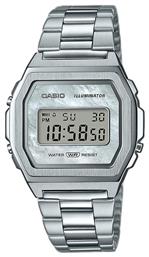 Casio Vintage Ψηφιακό Ρολόι Χρονογράφος με Ασημί Μεταλλικό Μπρασελέ από το Kiriakos Gofas