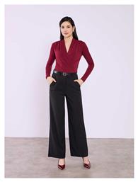 Celestino Γυναικείο Ψηλόμεσο Υφασμάτινο Παντελόνι Regular Fit