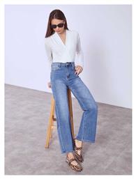 Celestino Γυναικείο Τζιν Straight Leg Μπλε