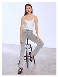 Celestino Γυναικείο Τζιν Straight Leg Ελαστικό Γκρι