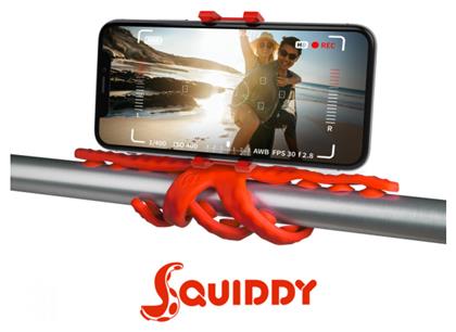 Celly Squiddy Τρίποδο Κινητού Κόκκινο από το Uniqueshop