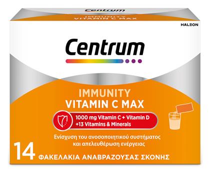 Centrum Immunity Vitamin C Max Βιταμίνη για Ανοσοποιητικό 1000mg 14 φακελίσκοι