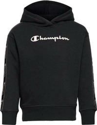 Champion Παιδικό Φούτερ με Κουκούλα και Τσέπες Μαύρο