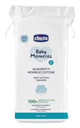 Chicco Baby Moments Βαμβάκι Βρεφικού Καθαρισμού 60τμχ 02654-00