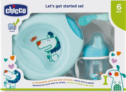 Chicco Σετ Φαγητού ''Let's Get Started'' από Πλαστικό Μπλε 3τμχ για 6+ μηνών από το Plus4u