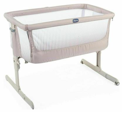 Chicco Λίκνο Next2Me Air Dark Beige με Στρώμα και Πλαϊνό Άνοιγμα από το Plus4u