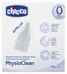 Chicco PhysioClean Ανταλλακτικά Ρινικού Αποφρακτήρα για Βρέφη και Παιδιά 10τμχ από το Plus4u