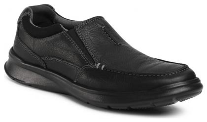 Clarks Cotrell Free Δερμάτινα Ανδρικά Casual Παπούτσια Μαύρα