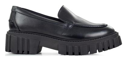 Clarks Δερμάτινα Γυναικεία Loafers σε Μαύρο Χρώμα