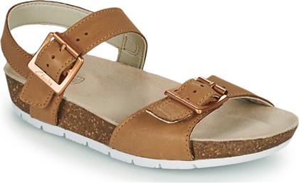 Clarks Παιδικά Πέδιλα River Sand Tan Ανατομικά Ταμπά