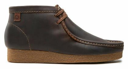 Clarks Shacre Δερμάτινα Καφέ Ανδρικά Μποτάκια