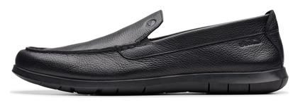 Clarks Step Δερμάτινα Ανδρικά Μοκασίνια σε Μαύρο Χρώμα από το Mustshoes