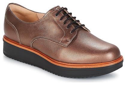 Clarks Teadale Γυναικεία Oxfords σε Χρυσό Χρώμα