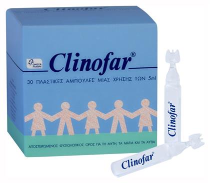 Clinofar Αμπούλες Φυσιολογικού Ορού για Βρέφη και Παιδιά 30τμχ 5ml από το Pharm24