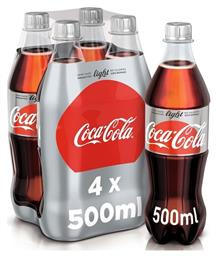 Coca Cola Light με Ανθρακικό Χωρίς Ζάχαρη Μπουκάλι 4x500ml από το e-Fresh