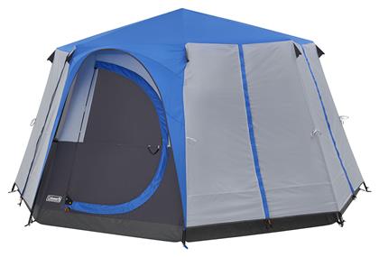 Coleman Octagon 8 Αντίσκηνο Camping Μπλε με Διπλό Πανί 3 Εποχών για 8 Άτομα 396x396x225εκ.