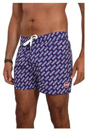 Colmar Μαγιω Σορτς All Over Print Μπλε-κοκκινο