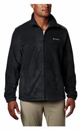 Columbia Steens Mountain Ανδρική Ζακέτα Fleece με Φερμουάρ Μαύρη