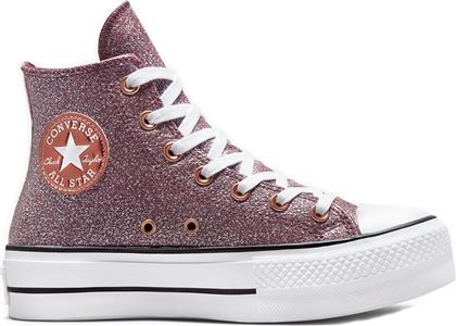 Converse Chuck Taylor All Star Lift Flatforms Μποτάκια Ροζ