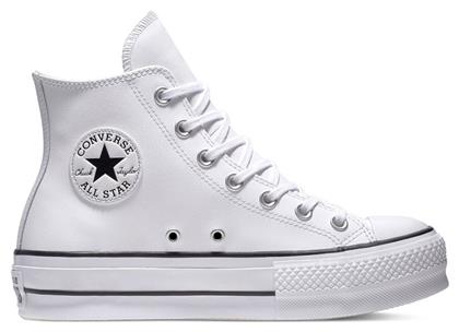 Converse Chuck Taylor All Star Lift Unisex Flatforms Sneakers Λευκά