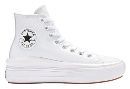 Converse Chuck Taylor All Star Move Γυναικεία Flatforms Sneakers Λευκά