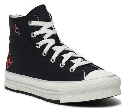 Converse Παιδικά Sneakers High Μαύρα