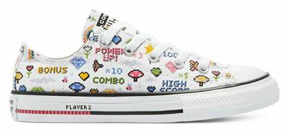 Converse Παιδικό Sneaker Chuck Taylor Low Print C για Κορίτσι Λευκό