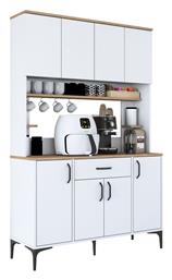 Cordie Στήλη Κουζίνας Λευκό 120x40x184.2εκ.