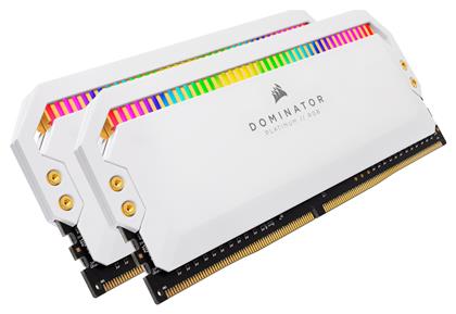 Corsair Dominator Platinum RGB 16GB DDR4 RAM με 2 Modules (2x8GB) και Ταχύτητα 3600 για Desktop