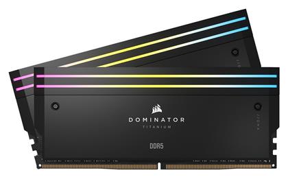 Corsair Dominator Titanium RGB XMP 64GB DDR5 με 2 Modules (2x32GB)