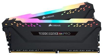 Corsair Vengeance RGB Pro 16GB DDR4 RAM με 2 Modules (2x8GB) και Ταχύτητα 3200 για Desktop