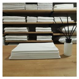 Cozy Cotton 144TC Σεντόνι Ξενοδοχείου Λευκό Μονό 160x270εκ. Βαμβάκι & Πολυεστέρας