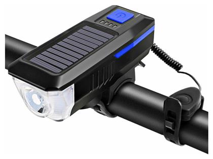 Cree LY-17 Επαναφορτιζόμενο Εμπρόσθιο Φως Ποδηλάτου Ηλιακό και Αδιάβροχο 350lum με Κουδούνι